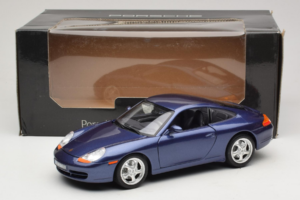 Porsche 911 996 Carrera Blauw Bburago 1:18 WAP02100897 Metaal — afbeelding 8 van 8