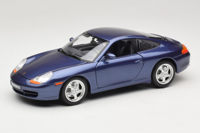 Porsche 911 996 Carrera Blauw Bburago 1:18 WAP02100897 Metaal