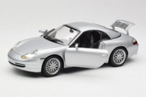 Porsche 911 996 Carrera Cabriolet Zilver Hot Wheels 1:18 213595 Metaal — afbeelding 2 van 8