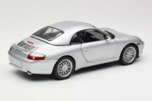 Porsche 911 996 Carrera Cabriolet Zilver Hot Wheels 1:18 213595 Metaal — afbeelding 3 van 8