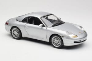Porsche 911 996 Carrera Cabriolet Zilver Hot Wheels 1:18 213595 Metaal — afbeelding 6 van 8