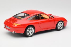 Porsche 911 996 Carrera Rood Bburago 1:18 3385 Metaal — afbeelding 3 van 8