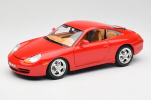 Porsche 911 996 Carrera Rood Bburago 1:18 3385 Metaal