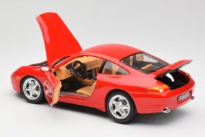 Porsche 911 996 Carrera Rood Bburago 1:18 3385 Metaal — afbeelding 5 van 8
