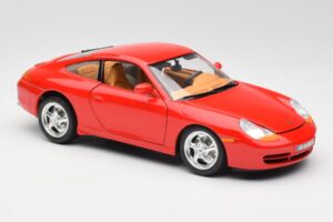 Porsche 911 996 Carrera Rood Bburago 1:18 3385 Metaal — afbeelding 6 van 8
