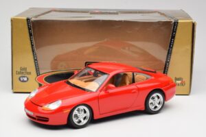 Porsche 911 996 Carrera Rood Bburago 1:18 3385 Metaal — afbeelding 8 van 8