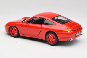 Porsche 911 996 Carrera Rood Beperkte Editie Bburago 1:18 3385-M1 Metaal — afbeelding 7 van 8