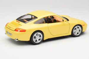 Porsche 911 996 Carrera Geel Bburago 1:18 30085-M1 Metaal — afbeelding 3 van 8