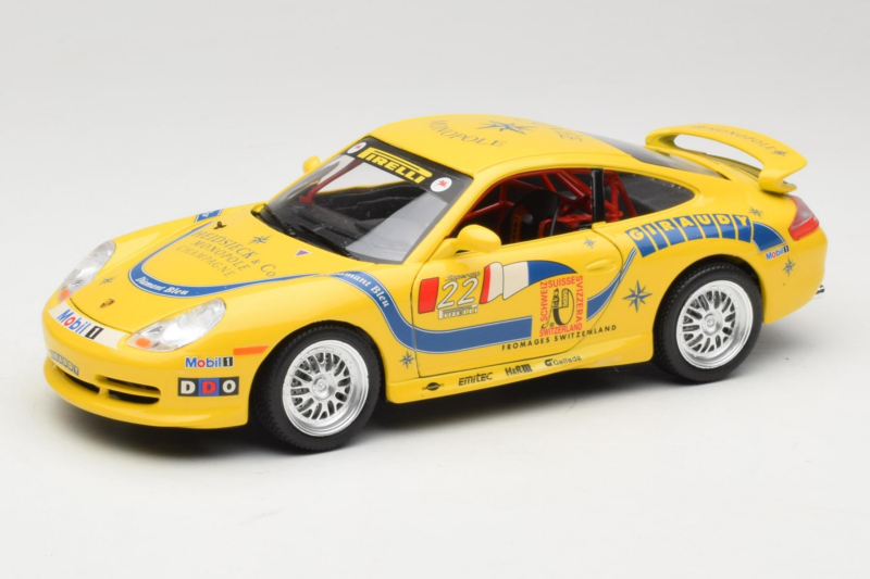 Porsche 911 996 GT3 Cup #22 Bburago 1:18 3395 Metaal