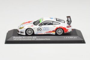 Porsche 911 996 GT3 RS #90 T2M J. Ickx / P. Rabineau 1000km Spa 2004 Minichamps 1:43 400046980 Metaal