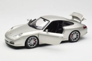 Porsche 911 996 GT3 Zilver Hot Wheels 1:18 C2590 Metaal — afbeelding 2 van 8