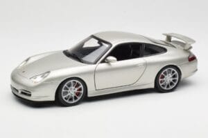 Porsche 911 996 GT3 Zilver Hot Wheels 1:18 C2590 Metaal