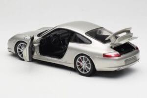 Porsche 911 996 GT3 Zilver Hot Wheels 1:18 C2590 Metaal — afbeelding 5 van 8