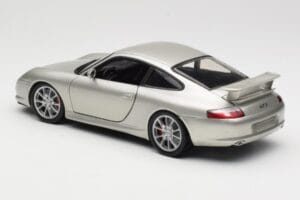 Porsche 911 996 GT3 Zilver Hot Wheels 1:18 C2590 Metaal — afbeelding 7 van 8