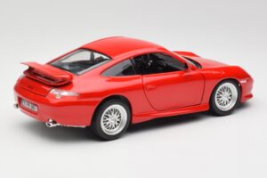 Porsche 911 996 GT3 Strasse Rood Bburago 1:18 30395 Metaal — afbeelding 3 van 8