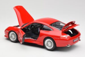 Porsche 911 996 GT3 Strasse Rood Bburago 1:18 30395 Metaal — afbeelding 5 van 8