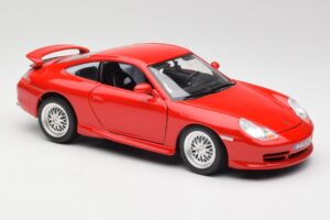 Porsche 911 996 GT3 Strasse Rood Bburago 1:18 30395 Metaal — afbeelding 6 van 8