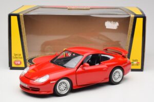 Porsche 911 996 GT3 Strasse Rood Bburago 1:18 30395 Metaal — afbeelding 8 van 8