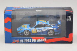 Porsche 911 GT3 R #77 M. Lieb / R. Lietz / W. Henzler 24 Hours of Le Mans 2009 Minichamps 1:43 400096977 Metaal — afbeelding 4 van 5