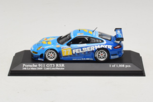 Porsche 911 GT3 R #77 M. Lieb / R. Lietz / W. Henzler 24 Hours of Le Mans 2009 Minichamps 1:43 400096977 Metaal