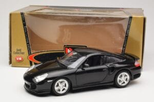 Porsche 911 996 Turbo Zwart Bburago 1:18 3367 Metaal — afbeelding 8 van 8