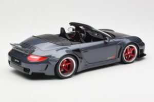 Porsche 911 997 Cabriolet Liberty Walk Grijs GT Spirit 1:18 GT463 Hars — afbeelding 2 van 6
