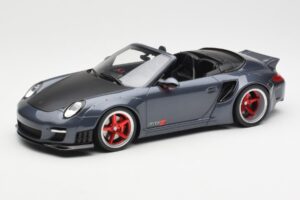Porsche 911 997 Cabriolet Liberty Walk Grijs GT Spirit 1:18 GT463 Hars