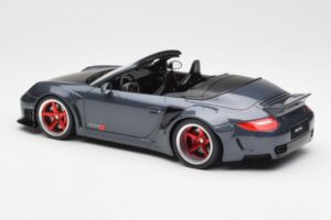 Porsche 911 997 Cabriolet Liberty Walk Grijs GT Spirit 1:18 GT463 Hars — afbeelding 5 van 6