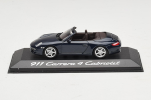 Porsche 911 997 Carrera 4 Cabriolet Donkerblauw Minichamps 1:43 WAP02015216-P1 Metaal