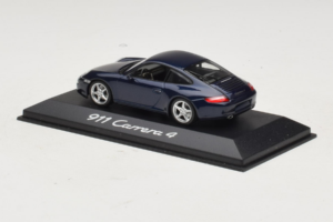 Porsche 911 997 Carrera 4 Dark Blue Metallic Minichamps 1:43 WAP02010016 Metaal — afbeelding 2 van 3