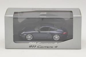 Porsche 911 997 Carrera 4 Dark Blue Metallic Minichamps 1:43 WAP02010016 Metaal — afbeelding 3 van 3