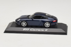 Porsche 911 997 Carrera 4 Dark Blue Metallic Minichamps 1:43 WAP02010016 Metaal