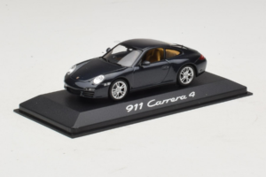 Porsche 911 997 Carrera 4 Dark Blue Metallic Minichamps 1:43 WAP02001518 Metaal — afbeelding 2 van 4