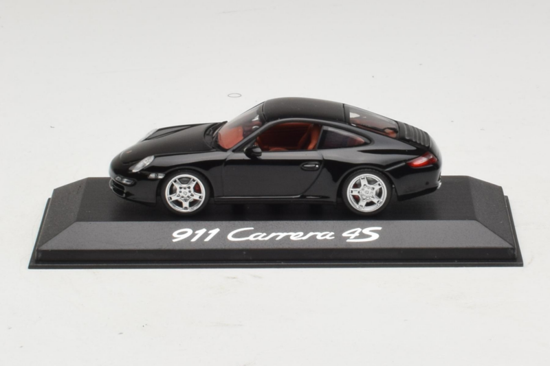 Porsche 911 997 Carrera 4S Zwart Minichamps 1:43 Porsche 911 997 Carrera 4S Zwart Minichamps 1:43 WAP02010116 Metaal