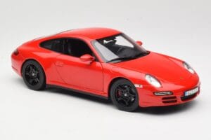 Porsche 911 997 Carrera 4S Rood Norev 1:18 187510 Metaal — afbeelding 6 van 8