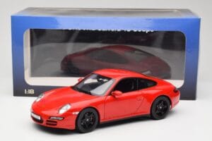 Porsche 911 997 Carrera 4S Rood Norev 1:18 187510 Metaal — afbeelding 8 van 8