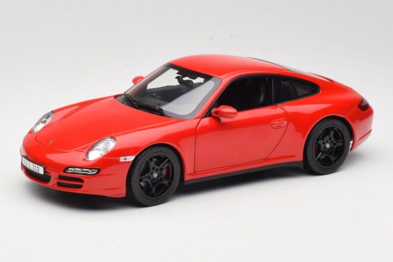 Porsche 911 997 Carrera 4S Rood Norev 1:18 187510 Metaal