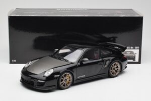 Porsche 911 997 GT2 RS Zwart & Zilver Wielen Minichamps 1:18 100069401 Metaal — afbeelding 8 van 8