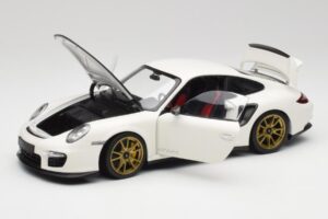 Porsche 911 997 GT2 RS Wit & Goud Wielen Minichamps 1:18 100069406 Metaal — afbeelding 2 van 8