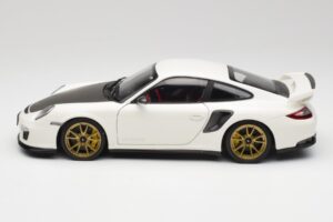 Porsche 911 997 GT2 RS Wit & Goud Wielen Minichamps 1:18 100069406 Metaal — afbeelding 4 van 8
