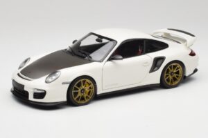 Porsche 911 997 GT2 RS Wit & Goud Wielen Minichamps 1:18 100069406 Metaal