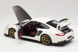 Porsche 911 997 GT2 RS Wit & Goud Wielen Minichamps 1:18 100069406 Metaal — afbeelding 5 van 8