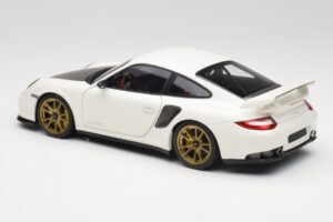 Porsche 911 997 GT2 RS Wit & Goud Wielen Minichamps 1:18 100069406 Metaal — afbeelding 7 van 8