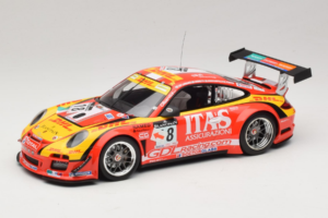 Porsche 911 997 GT3 R #8 De Lorenzi Racing De Lorenzi 24 Hours of Spa 2011 Minichamps 1:18 151118918 Metaal