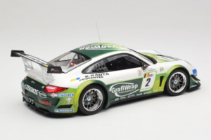 Porsche 911 997 GT3 R #2 Prospeed Competition B. Heylen / P. Lappalainen FIA GT3 2011 Minichamps 1:18 151118902 Metaal — afbeelding 2 van 6