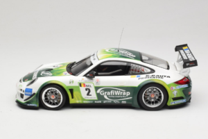 Porsche 911 997 GT3 R #2 Prospeed Competition B. Heylen / P. Lappalainen FIA GT3 2011 Minichamps 1:18 151118902 Metaal — afbeelding 3 van 6