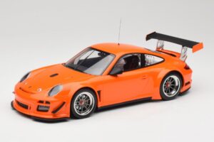 Porsche 911 997 GT3 R Street Oranje Minichamps 1:18 151108901 Metaal