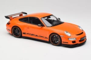 Porsche 911 997 GT3 RS Oranje Minichamps 1:18 155062122 Metaal — afbeelding 4 van 6
