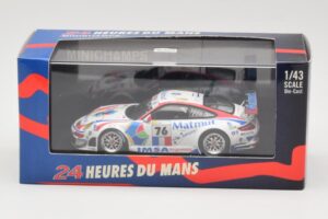 Porsche 911 997 GT3 RSR #76 IMSA Performance Matmut R. Narac / R. Lietz / P. Long 24 Hours of Le Mans 2008 Minichamps 1:43 40 — afbeelding 4 van 4