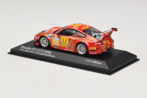 Porsche 911 997 GT3 RSR #75 O. Young / P. Hesnault 24 Hours of Le Mans 2009 Minichamps 1:43 400096975 Metaal — afbeelding 3 van 4